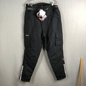 Easy Rider Arlen Ness Motorcycle Pants Womens Large Black Padded Perforance NEW